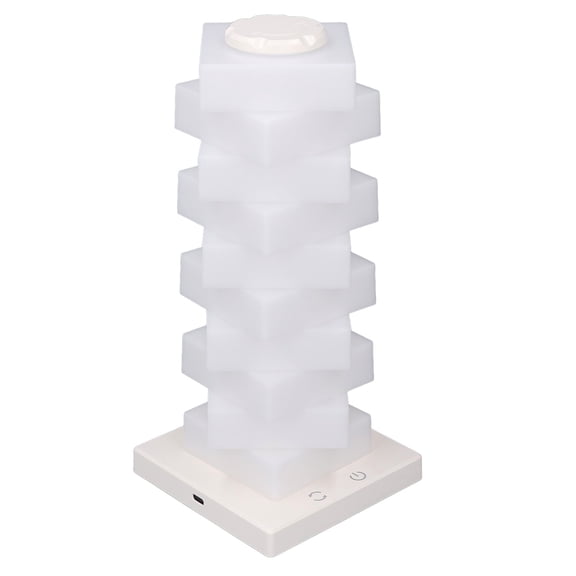 Xirurus Stackable Table Lamp LED RGB Touch Control DIY Decorative 3D Desk Night Light for Kids Bedroom Home Office Space Decor Illuminating Toy