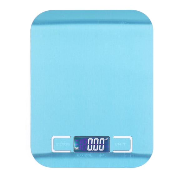Xirurus Stainless Steel Digital Food Scale 5kg/1g  Compact, AntiCut Design, Large LED Display, AutoNet Weight, SpillResistant, Kitchen & Baking Use