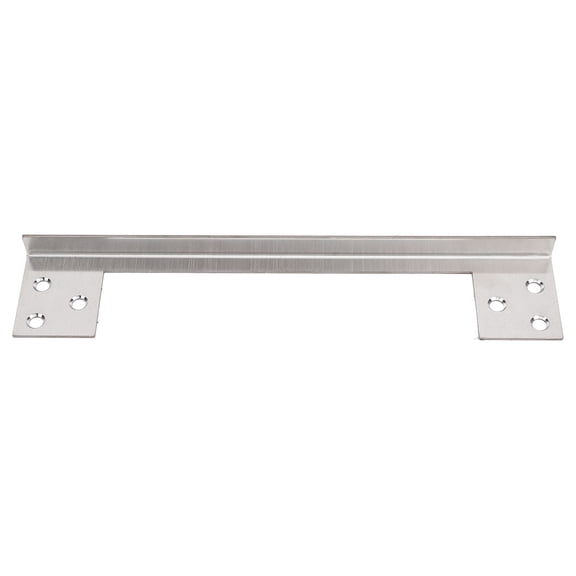 Xirurus Stainless Steel Door Latch Guard Plate, L Shaped Outswing Door Security Protector, 7 inches / 17.8 cm Reinforcement Shield to Prevent Forced Entry and Tampering, Silver Finish