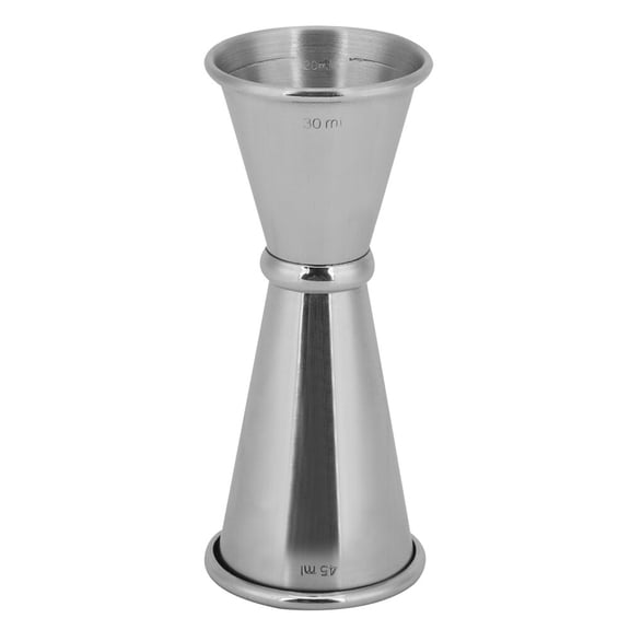 Xirurus Stainless Steel Double Jigger, Premium 30/45ml (1 oz/1.5 oz) Dual Spirit Measuring Cup for Bartending and Cocktails