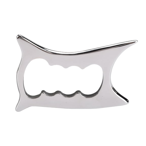 Xirurus Stainless Steel Gua Sha Board, Premium Manual Body Massage Tool and Acupuncture Scraper for Professional Muscle Relief and Deep Tissue Scraping Therapy, 5.5 x 4.5 inches / 14.0 x 11.5 cm