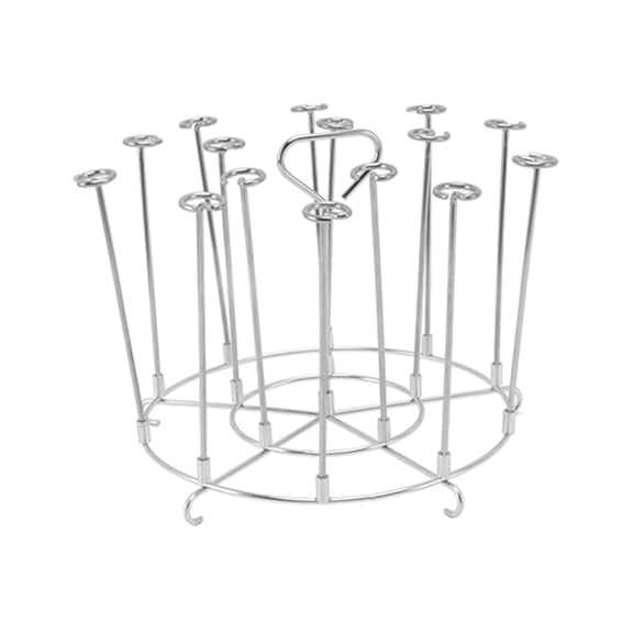 Xirurus Stainless Steel Skewer Stand Racks for Ninja Foodi 8QT Air Fryer, BBQ Vertical Skewer System (8.3 x 6.3 in / 21 x 16 cm)