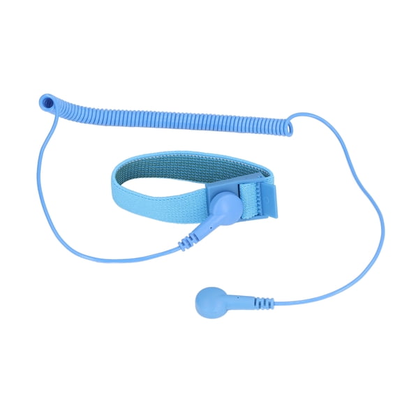 Xirurus Static Proof Wrist Strap Reusable ESD Wristband with Grounding Wire Extendable Long Cord Adjustable Blue Protection for Electronics Repair and PC Building