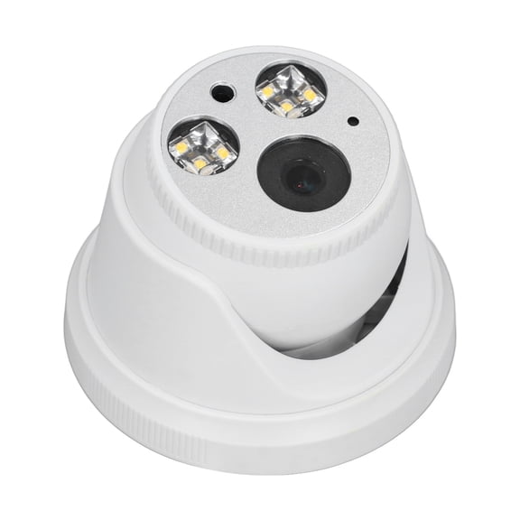 Xirurus TC-82 HD 1080P Security Dome Camera, Infrared Night Vision Surveillance, Waterproof Outdoor Indoor Camera, Noise Reduction, DC12V Wired System (5.51 inches / 14 cm) - White