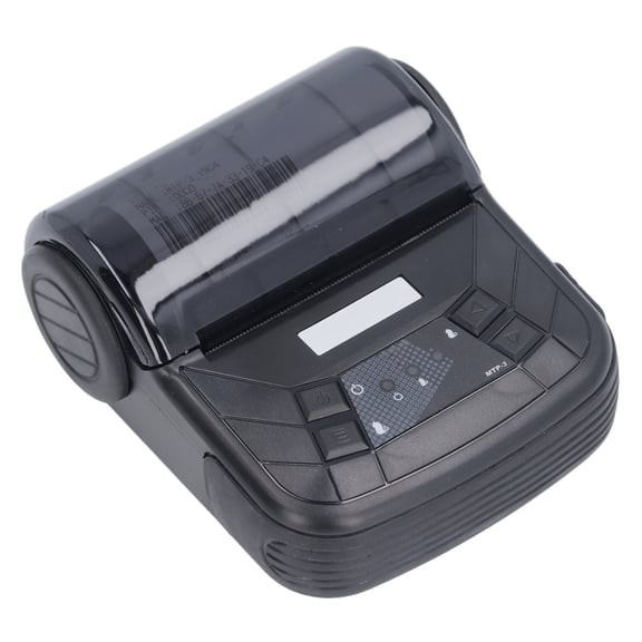 Xirurus Thermal Receipt Printer 80mm Wireless Portable Bluetooth Machine for Supermarket Retail Restaurant, Compatible with Windows, iOS, Android (Black, With Case) - 6.69 inches / 17 cm