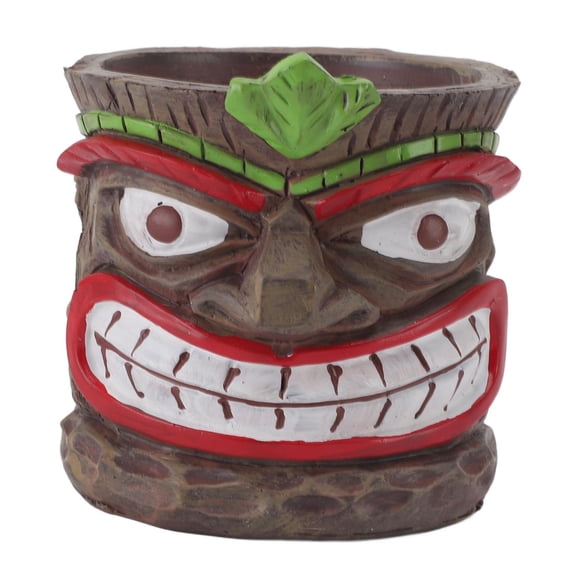 Xirurus Totem Resin Planter Pot UVProof, WeatherResistant, Colorful Garden Sculpture for Indoor/Outdoor Use