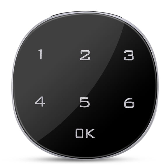 Xirurus Touch Screen Digital Electronic Password Coded Cabinet Lock Zinc Alloy Keyless Entry Mailbox File Drawer Security Lock, Black (2.2 in / 5.6 cm)