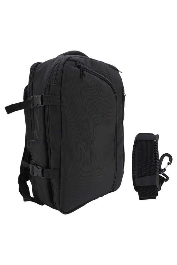 Travel Backpack 36L 55L Expandable, Waterproof Compression Bag with Wet Dry Separation, Carry On Luggage Black