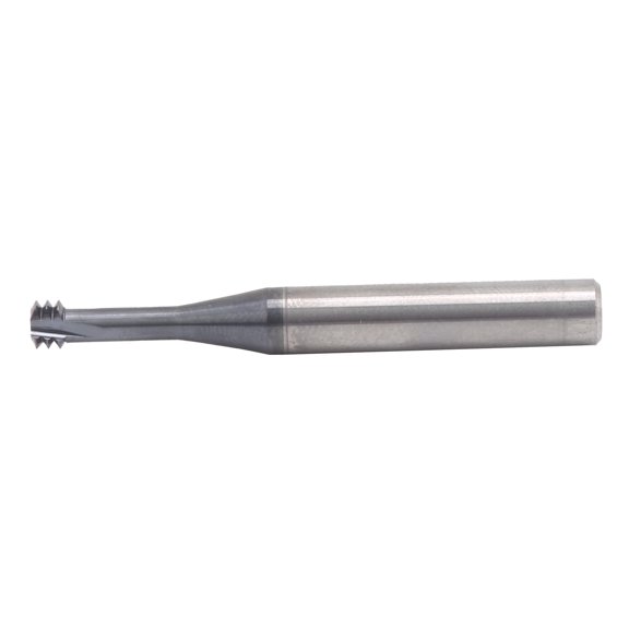 Xirurus Tungsten Steel Milling Cutter 3-Tooth Metric 60 Degree Threading Tools M6.0x1.0xD6x50 Carving Bit Machine Accessories (Total Length: 2 inches / 50.8 mm, Shank: 0.24 inches / 6 mm)