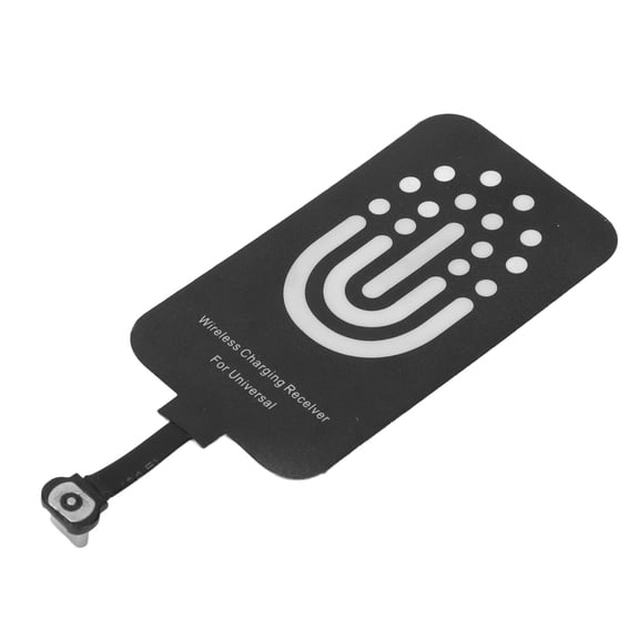 Xirurus Type C Wireless Charger Universal Ultra Slim Wireless Charging Receiver Patch with Magnetic Charging Line for Samsung, Xiaomi, Huawei, 5W Output (5.12 inches / 13.00 cm)