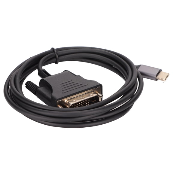 Xirurus USB C 3.1 to DVI Cable 74.8 inches / 190 cm Clear Stable Type C to DVI Adapter for MacBook TV Smartphone