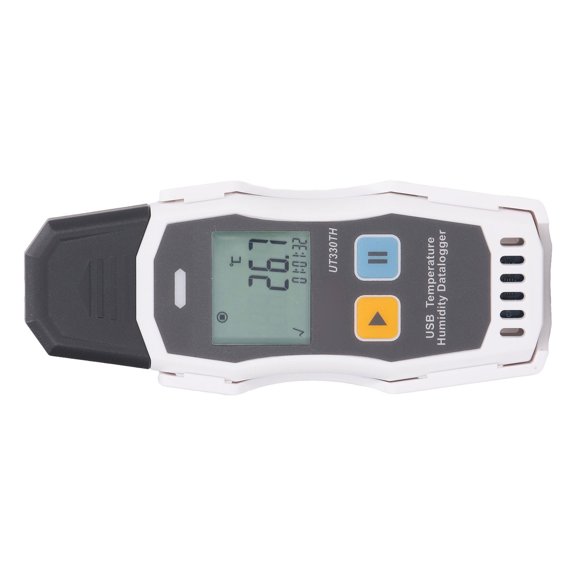 Xirurus UT330TH Temperature Tester Humidity Meter Digital Data Logger Sensor with IP65 Waterproof Rating for Home Storage, Greenhouses, and Laboratories, 7.48 inches / 19 cm