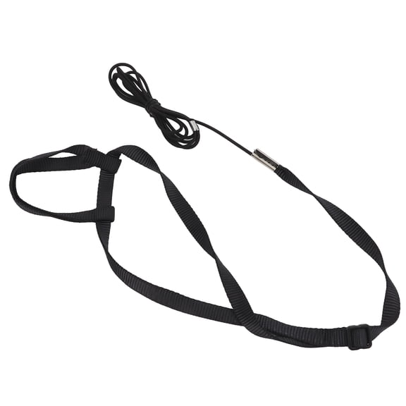 Xirurus Ultra Light Bird Harness Leash Adjustable Parrot Flying Rope for Outdoor Playing Parties, Black M