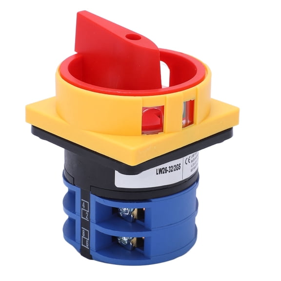 Xirurus Universal Padlockable Changeover Cam Selector Latching Switch 32A AC240V AC440V Rotary Switch (4.72 inches / 12 cm)