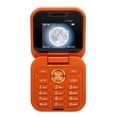 thumbnail image 1 of Xirurus Unlocked Flip Phone i17 Air Dual SIM 2G Mobile Phone with 1.77 inch Display, Large Buttons, 1000mAh Battery, Loud Speaker, Bluetooth, MP3, Orange, 1 of 9
