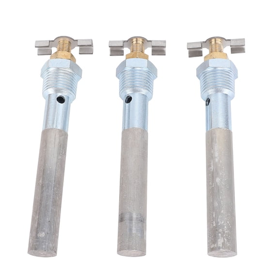 Xirurus Upgrade Quick Drain Design RV Water Heater Anode Rod 4.5 x 0.5 Inch NPT Compatibility With Atwood Water Heaters Tank Magnesium Replacement Parts 3 Sets