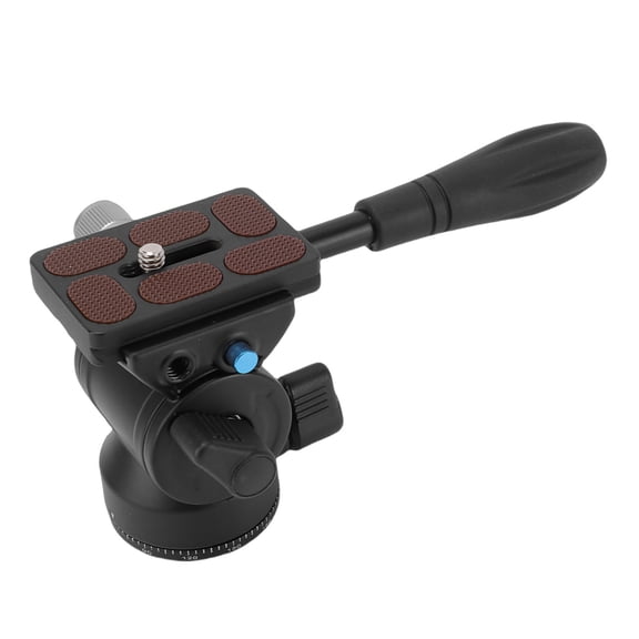 Xirurus Video Tripod Fluid Head Aluminum Alloy Lightweight Pan Tilt Head for Camera Phone Panorama Photography Outdoor Filming 7.09 inches / 18 cm Black Mount