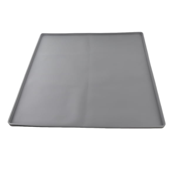 Xirurus Washer and Dryer Top Mat (23.6 x 23.6 inches / 60 x 60 cm) Premium Anti-Slip Silicone Protective Cover for Laundry Machine Dryer - Waterproof Dustproof Countertop Guard - Durable Gray Pad