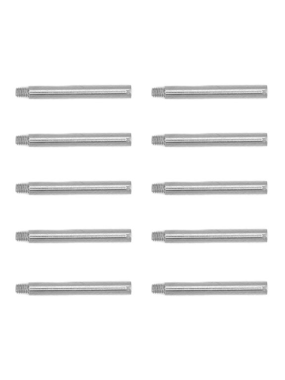 Watch Band Screw Link Pin Professional Stainless Steel Strap Tube Repair Tool Accessories for Watchmaker, Gold 0.53 x 0.06 in / 13.5 x 1.5 mm, 10 Pack