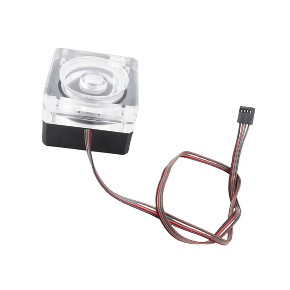 Xirurus Water Cooling Pump Ultra-Thin PMMA PWM Speed Control 3 Meters / 9.84 ft Head 500L/H 4cm / 1.57 in Thickness High Performance PC Cooling System Component Accessory