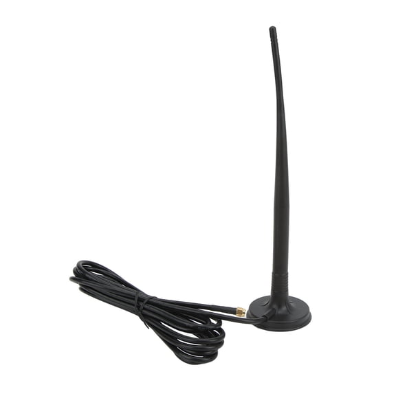 Xirurus Waterproof 15DBI 4G External Omnidirectional Red Copper Wire Core Suction Cup Antenna for Wireless Monitoring, Smart Home, and Data Transmission Equipment (11.2 inches / 28.4 cm)