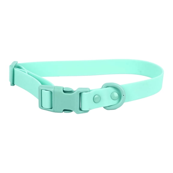 Xirurus Waterproof Adjustable PVC Dog Collar – Rust‑Proof, Easy‑Clean, Comfortable Green 31‑50 cm (12.2‑19.7 in)