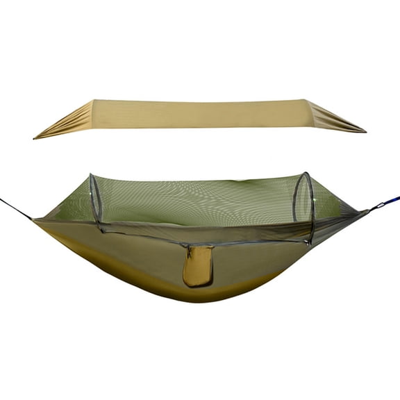 Xirurus Waterproof Camping Hammock with Mosquito Net, 70D Nylon, 200kg Capacity, Sunshade & Side Pocket