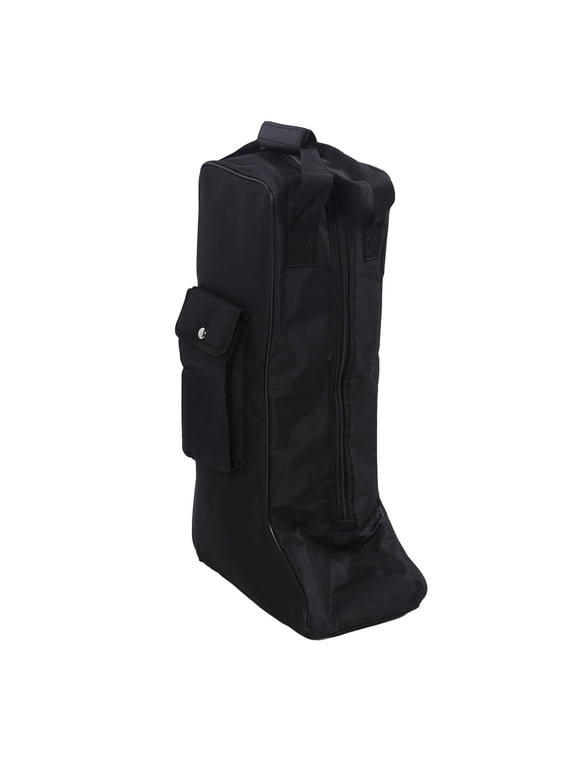 Waterproof Oxford Boot Bag with Leather Handle Portable Storage for Cowboy, Snow, and Leather Boots
