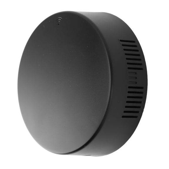 Xirurus WiFi Infrared Remote Control 3 in 1 Smart App Voice Control with Temp Humidity Sensor for TV Air Conditioner 2.48 inches x 2.48 inches Black