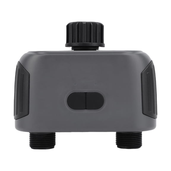 Xirurus WiFi Irrigation Timer 2 Outlets Adjustable Watering Smart Water Valve Controller App Controlled System With Gateway For Garden And Lawn Care, 6.3 inches / 16 cm