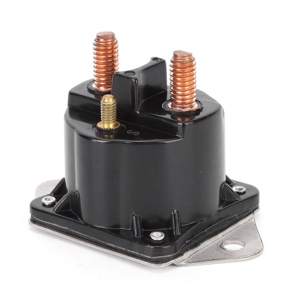 Xirurus Winch Control Solenoid Relay Replacement 4 Terminal 12V Heavy Duty Automatic Solenoid Switch Compatible with Golf Cart Car Club Outboard Engine 8.00x7.00x7.00 inches / 20.3x17.8x17.8 cm