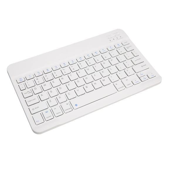 Xirurus Wireless Keyboard 78 Key Slim Ergonomic Scissor Structure Rechargeable Portable Keyboard for Phone Laptop Tablet White 10.24 inches / 26 cm