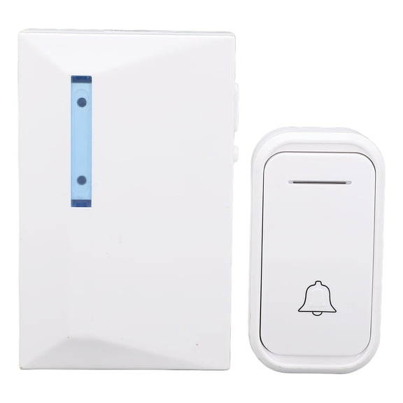 Xirurus Wireless Sensor Doorbell Kit, 262ft / 80m Operating Range, 38 Ringtones, 4 Volume Levels with Mute Mode, Includes Receiver and Trigger, White
