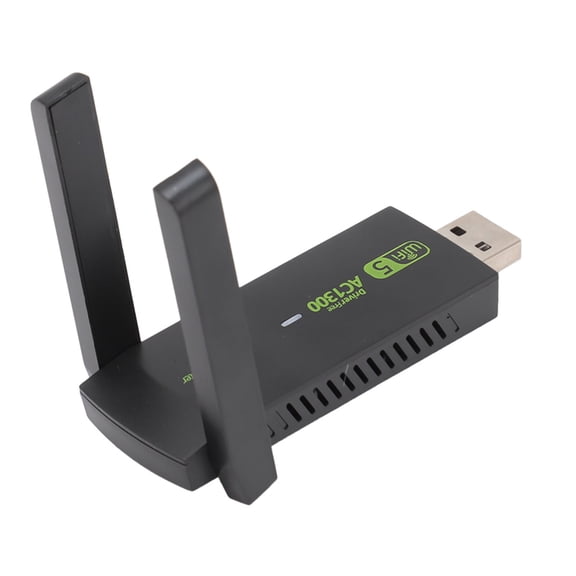 Xirurus Wireless USB WiFi Adapter for PC 1300Mbps Dual 5Dbi Antennas Dual Band WiFi Dongle