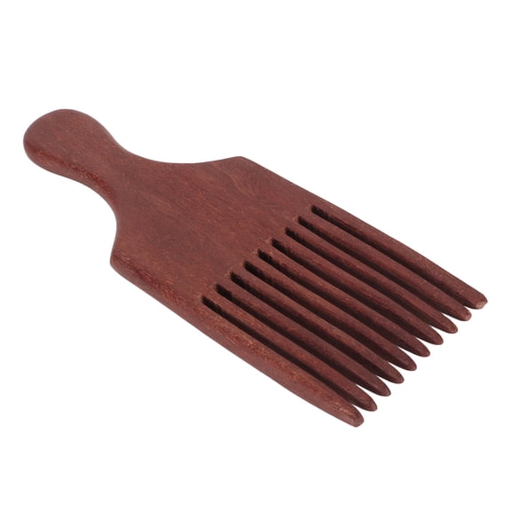 Xirurus Wooden Comb Detangling Volumizing Styling Tool Afro Hair Pick for Thick Coarse Curly Hair, Anti-Static Natural Wood Massage Hairbrush, Portable Hair Accessory for Men and Women