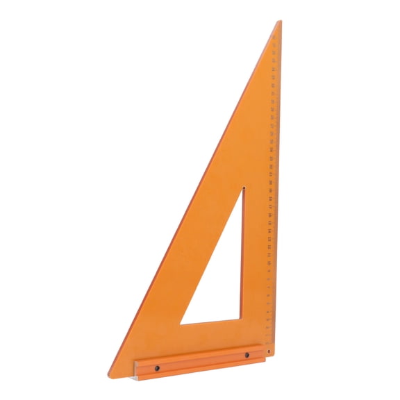 Xirurus Woodworking Triangle Ruler 15.75x9.06in / 40x23cm Engineering Plastic High Accuracy 90 Degree Right Angle Carpenter Square Measuring Tool