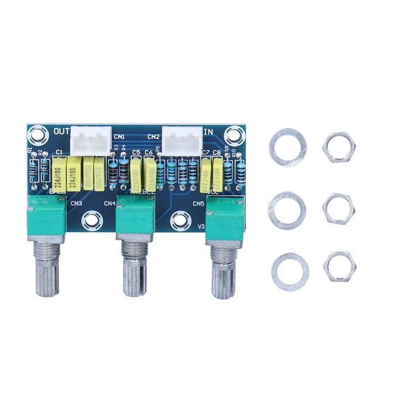 Xirurus XH-M802 Passive Tone Board Dual Channel Bass Treble Volume Control Preamp Board for HiFi DIY Speaker Amplifier