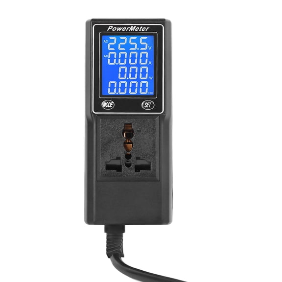 Xirurus YB39DM Electricity Usage Monitor Plug in Socket Power Meter Electrical Power Consumption Watt Voltage Amps Meter US Plug