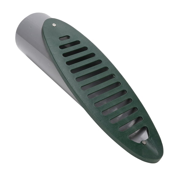 Xirurus Yard Drain Emitter 45cm PVC Detachable Grate Angled Sloped Yard Drain for Drainage System Green, 17.7 inches / 45 cm Efficient Outdoor Grated Pipe Pipe