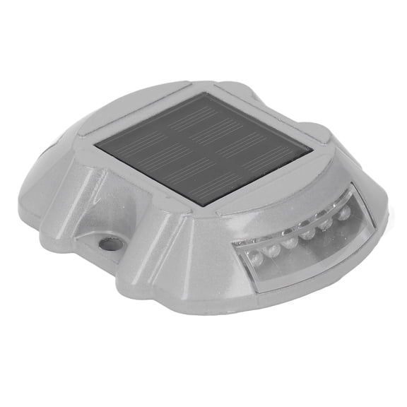Xirurus Yellow 12LED Solar Driveway Deck Light IP68 Waterproof Dock Lamp for Sidewalk Garden 600mAH