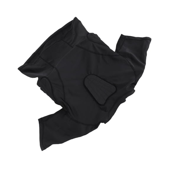Xirurus Youth Padded Compression Shirt Short Sleeve Athletic Protective Gear Rib Chest Protector for Football Rugby, YXL Size (11.8 inches / 30 cm)
