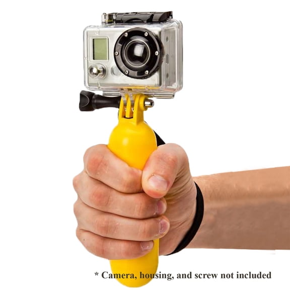 XIT Floating Bobber Handle Mount XTGPFH for GoPro Camera Yellow 1-Count