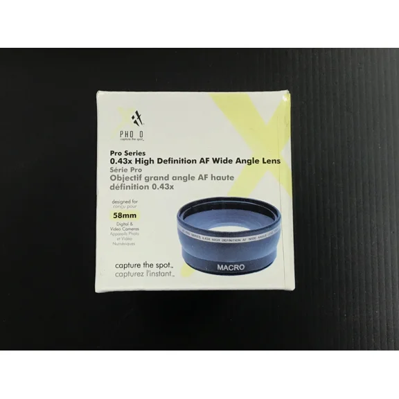 Xit Pro 58Mm 0.43X High Definition Af Wide Angle Lens For Digital & Video Camera