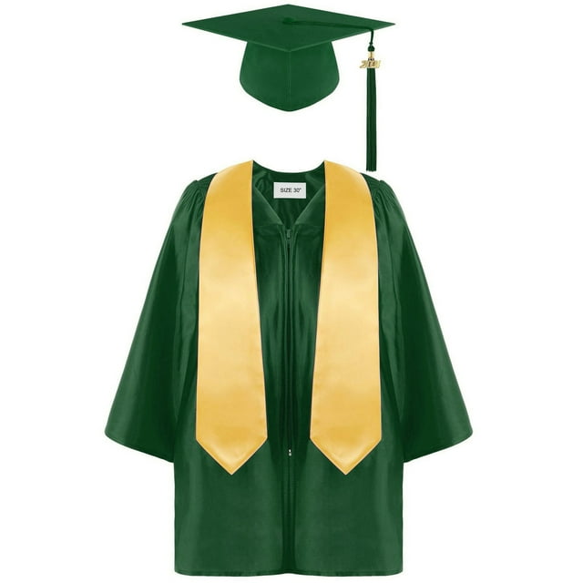 Xiulive Preschool Kindergarten Graduation Gown Cap Set With 2024 Tassel
