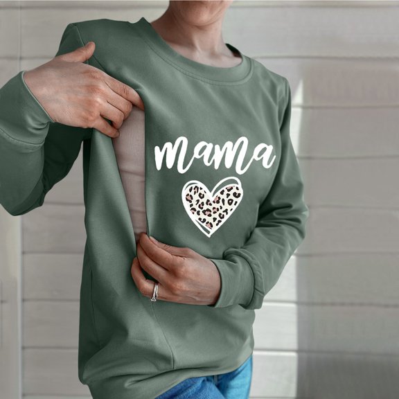 Xiulive Women Causal Maternity Nursing Sweatshirt Comfort Friendly Zip Breastfeeding Pullover Tops