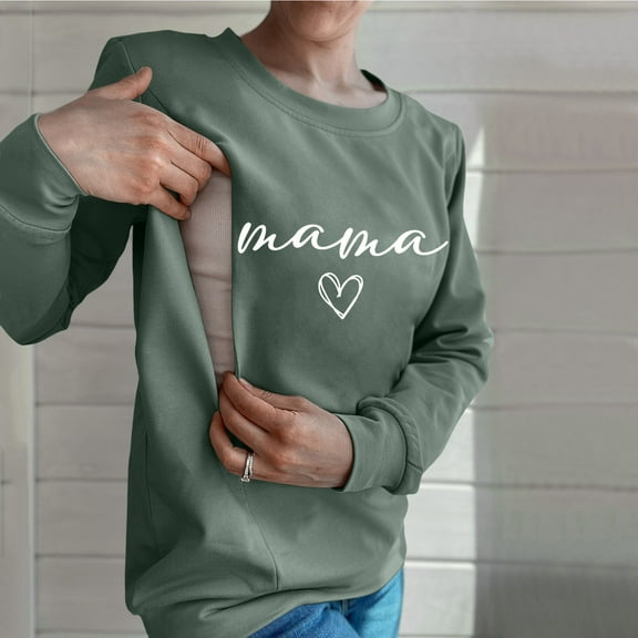 Xiulive Women Causal Maternity Nursing Sweatshirt Comfort Friendly Zip Breastfeeding Pullover Tops