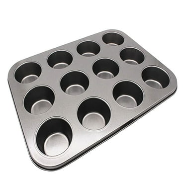 Xiuong Results Non Stick Cupcake Baking Pan, 12 Cup Muffin , Steel Baking Supplies