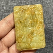 Xiuyu Jade Bi Pendant Hand Carved Cultural Artifact Spiritual Jewelry Collectible Gift