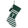thumbnail image 1 of Xiwaer 26 Large Letters Christmas Red Socks Candy Boots Holiday Gift Bags Red Striped Christmas Stockings Christmas Tree Decoration Socks Decoration Bags 1PC White, 1 of 10