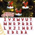 thumbnail image 1 of Xiwaer 26 Letters Christmas Tree Tree Ornament Christmas Pendant DIY Alphabet Pendant Atmosphere Decoration Christmas Tree Letters 1PC,U plastic, 1 of 8